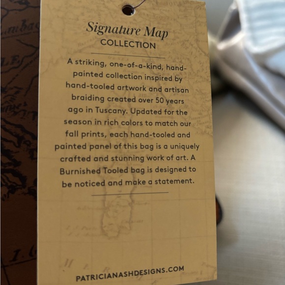 NWT: Patricia Nash Signature Zancona Map print collection handbag & wallet. - Picture 2 of 10